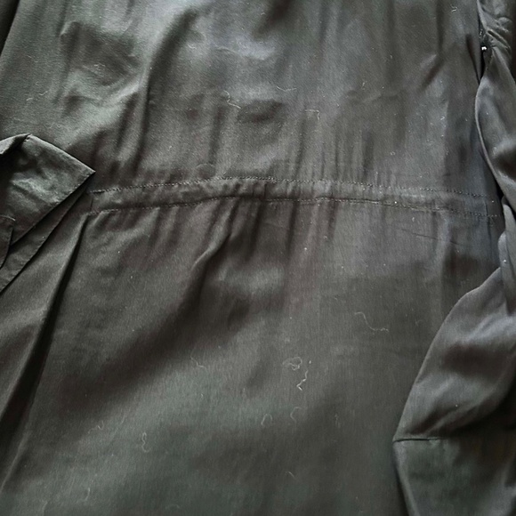 JACKET, LIGHTWEIGHT, LONG SLEEVES W DOMES, BLACK, SIZE 5X, ROUND COLLAR DOMED - Picture 6 of 10